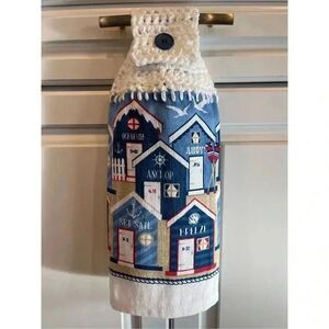 Crochet Top Kitchen Towel- Seaside